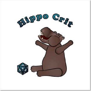 Hippo Crit Hit Posters and Art